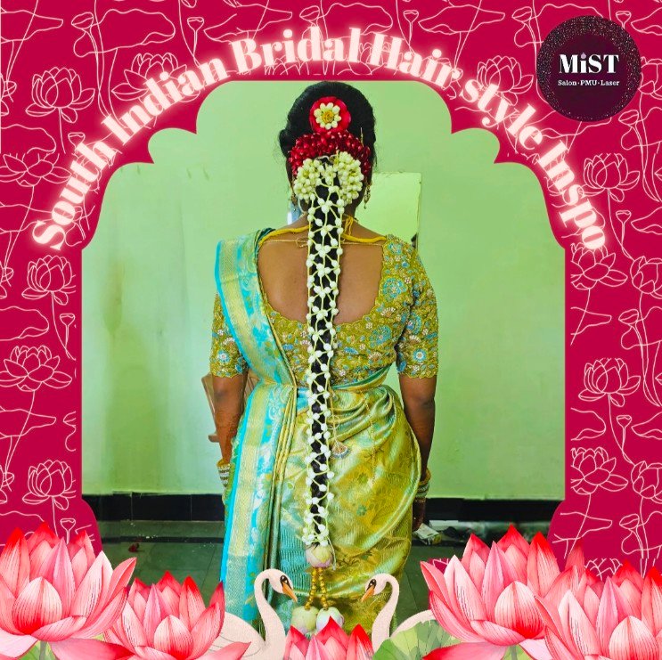 South Indian bridal hairstyle at MiST
