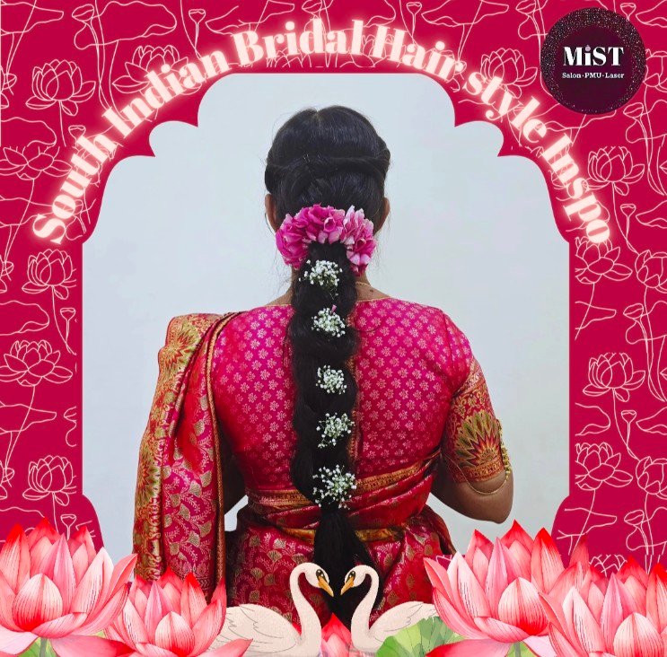 South Indian bridal hairstyle at MiST