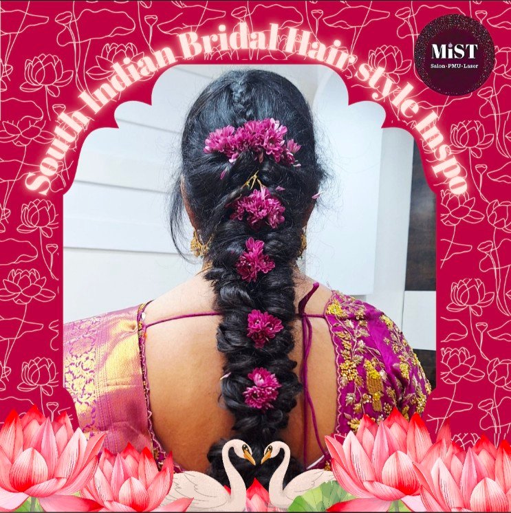 South Indian bridal hairstyle at MiST