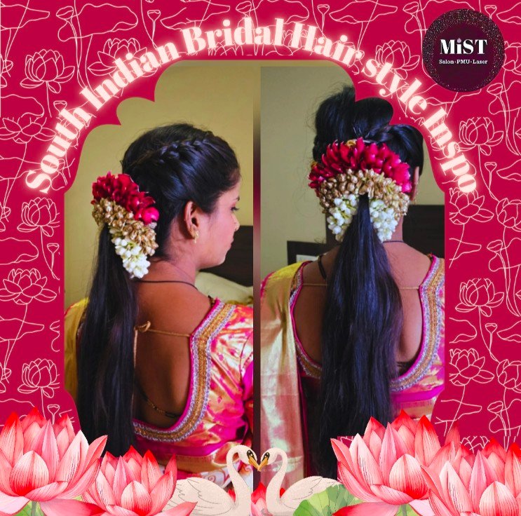 South Indian bridal hairstyle at MiST