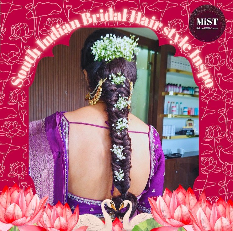 South Indian bridal hairstyle at MiST